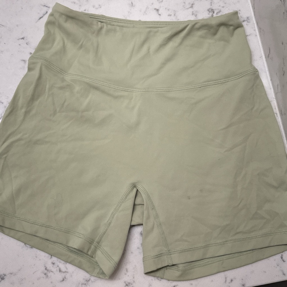 SMALL - ALPHALETE MINT SHORTS